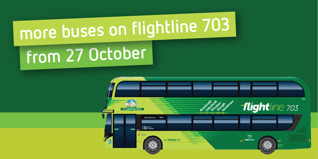 More buses for flightline 703 from 27 October - Thames Valley Buses
